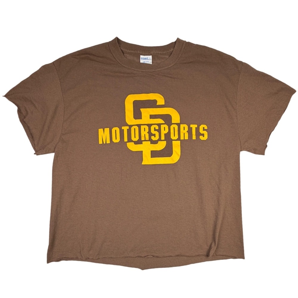Port & Company SD Motorsports Fun Bike Center T-Shirt Brown Honda Yamaha Men L